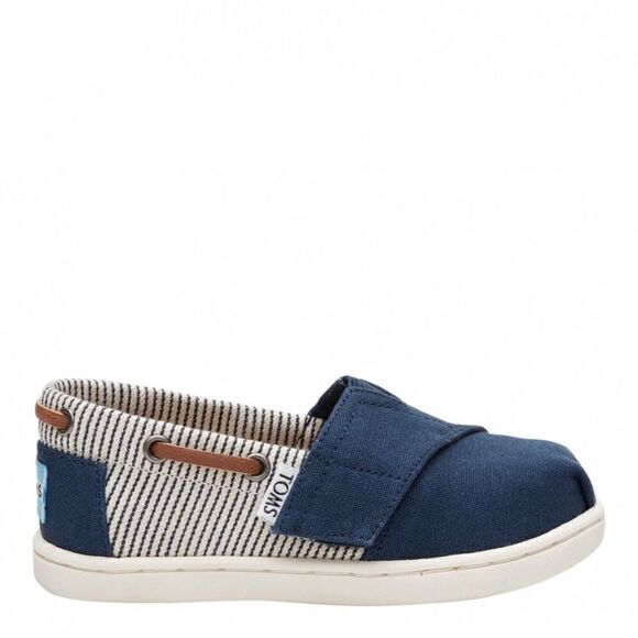 TOMS | Toddlers' Biminis Shoes: Navy/White Like New | 10 - Picture 3 of 7